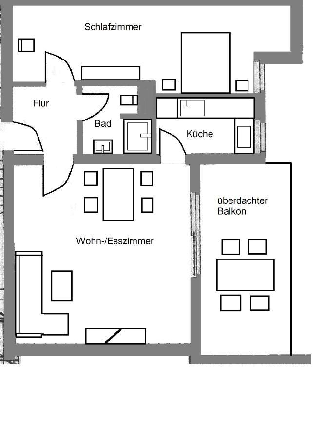 Ferienwohnung Frieda Mit Ueberdachtem Balkon Winterberg Esterno foto